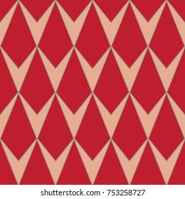 V-shaped rhombus or diamond seamless pattern, repeat background