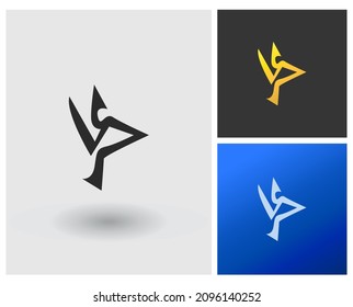 VSP Logo letter shape monogram concept simple iconic design idea