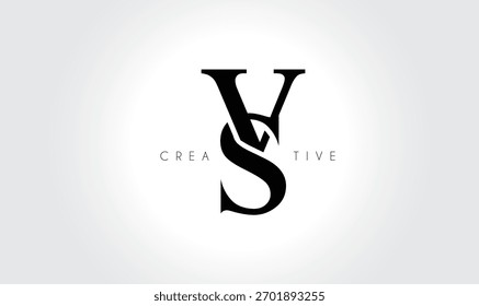 VSvs Elegant Serif Monogram Logo - Luxuriöses typografisches Kleinbuchstaben-Zeichen für modernes Branding