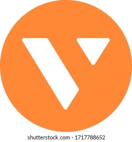 v.systems token coin logo vector icon