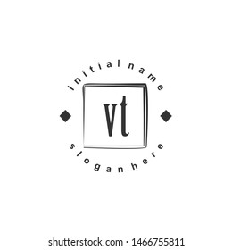 VT Initial beauty monogram logo vector