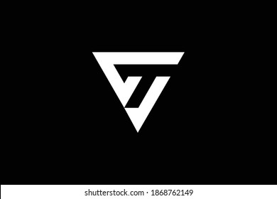VT letter logo design on luxury background. TV monogram initials letter logo concept. VT icon design. TV elegant and Professional white color letter icon design on black background. V T
