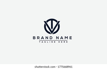 VT Logo Design Template Vector Graphic Branding Element.