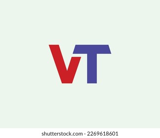 VT logo design vector template