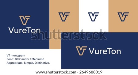 VT logo modern minimalist monogram with bold geometric form. This clean and versatile icon merges structure with subtle motion, ideal for wellness, coaching, leadership, and lifestyle branding.