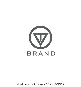 VT. Monogram of Two letters V&T. Luxury, simple, minimal and elegant VT logo design. Vector illustration template.
