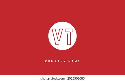 VT, TV Alphabets Letters Logo Monogram