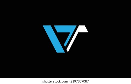Logo de la carta inicial de VT TV con un estilo creativo mínimo