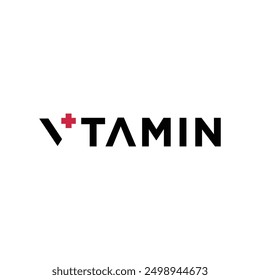 Vector de icono de logotipo VTAMIN plus