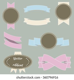 Vtctor ribbons and labels