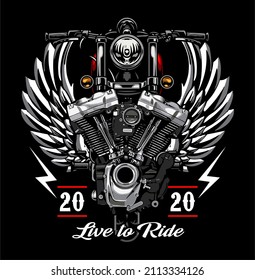v-twin engine with motorcycle background, t-shirt design, biker, knucklehead, panhead, shovelhead, flathead, naked bike, dragrace, supermoto, Motorradfahrer, 
motorrijder, vector templates
