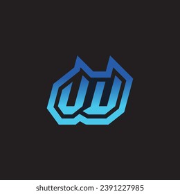 VU initial inspiration logo design esport and gaming clan ideas