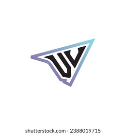 VU letter combination cool logo esport or gaming initial logo as a inspirational concept design