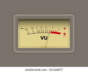 VU Meter. Vector