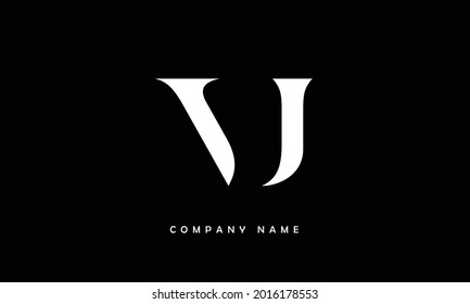 VU, UV Alphabets Letters Logo Monogram