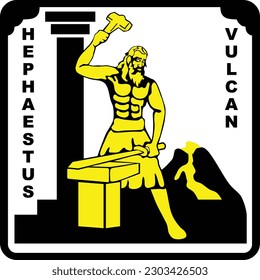 Vulcan or Hephaestus God of Rome and Greek