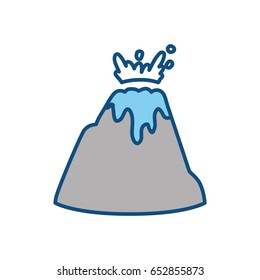 Vulcan mountain symbol