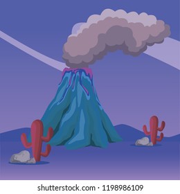 Vulcano at nature