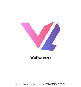 Vulkaneo - Adopts V and L letter logo icon design abstract template elements.