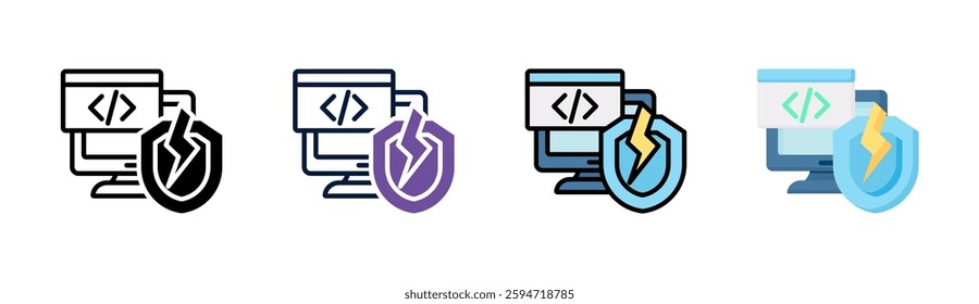 Vulnerability Icon Element For Design