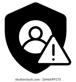 Schwachstellen-Symbol, für Web, App, Infografik usw.