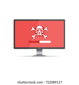 Vulnerability search. SEO optimization,web analytics, programming process  elements. IT Security Concept. Vector illustration.
