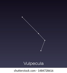 Vulpecula constellation as it can be seen by the naked eye.