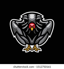 Vulture Animal Sport Mascot Logo