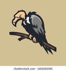 Vulture Bird Black Vector Illustration