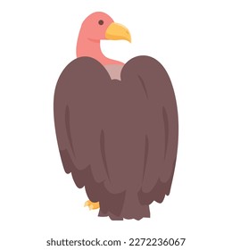 Vulture bird icon cartoon vector. Nature evil. Style griffin