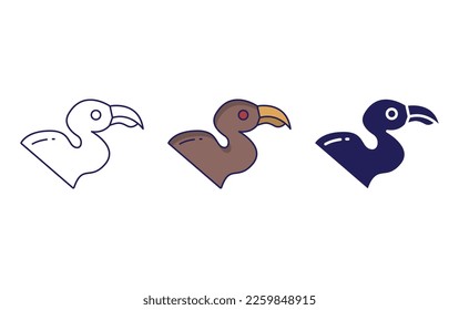 Vulture bird icon vector illustration