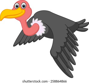 Vulture Cartoon Flying 