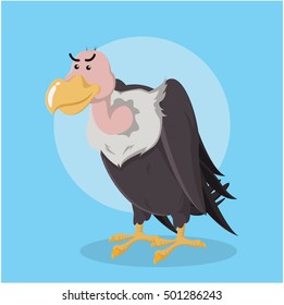 vulture character vector illustration design