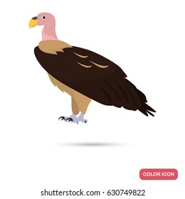 Vulture color flat icon for web and mobile design
