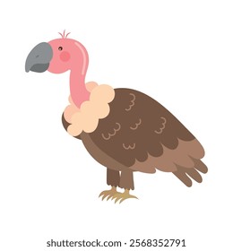 vulture desert animal icon isolated