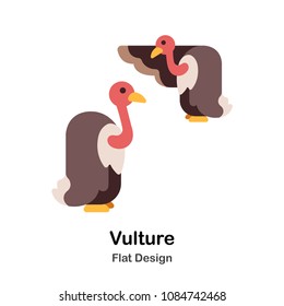 Vulture flat illustration