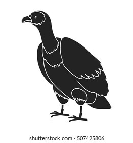 Vulture icon in black style isolated on white background. Bird symbol stock vector illustration.