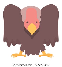 Vulture icon cartoon vector. Nature bird. Evil griffon