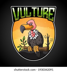 vulture logo esport mascot illustration