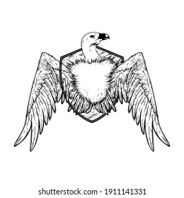 Ilustración de vectores de dibujo de mano con logotipo de vulgaridad