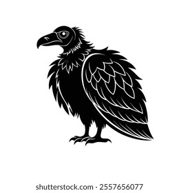 vulture vector black animal silhouette bird vector