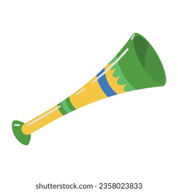 vuvuzela horn icon isolated vector