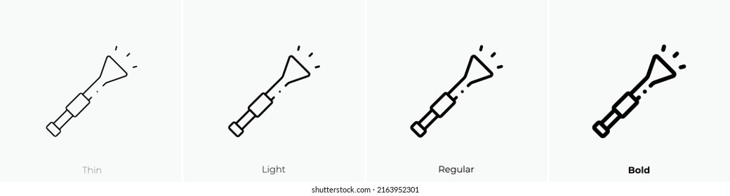 vuvuzela icon. Linear style sign isolated on white background. Vector illustration.