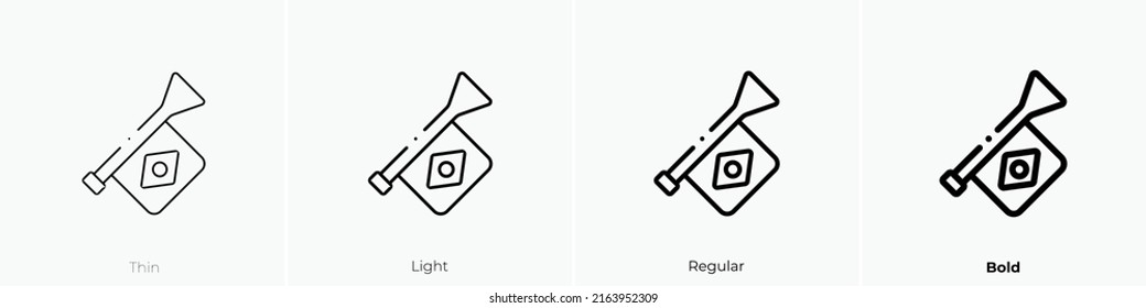 vuvuzela icon. Linear style sign isolated on white background. Vector illustration.