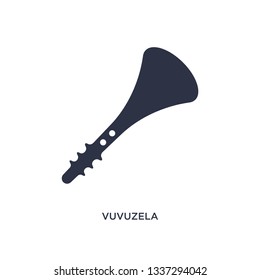 vuvuzela isolated icon. Simple element illustration from brazilia concept. vuvuzela editable logo symbol design on white background. Can be use for web and mobile.