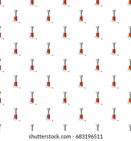 Vuvuzela pattern seamless repeat in cartoon style vector illustration