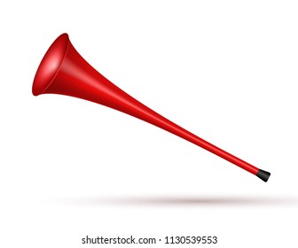 Vuvuzela trumpet football fan. Soccer vector sport play fan symbol with vuvuzela or trumpet design.