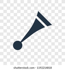 Vuvuzela vector icon isolated on transparent background, Vuvuzela transparency logo concept