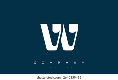 VV Abstract Geometric Logo Design. Modern and elegant logo design with simplistic typography elements, showcasing branding excellence.