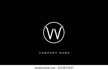 VV Abstract Letters Logo Monogram